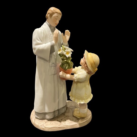 Vintage Enesco "Happy Easter" Bisque Porcelain Figurine, 1989 - Picture 1 of 4